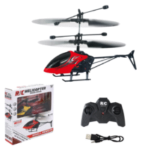 Wireless Induction Flying Helicopter Toy – Rechargeable USB RC Hover Aircraft with Remote Control for Kids – Hand-Controlled Motion Sensor Helicopter with LED Lights – Durable, Lightweight Flying Toy for Indoor and Outdoor Play